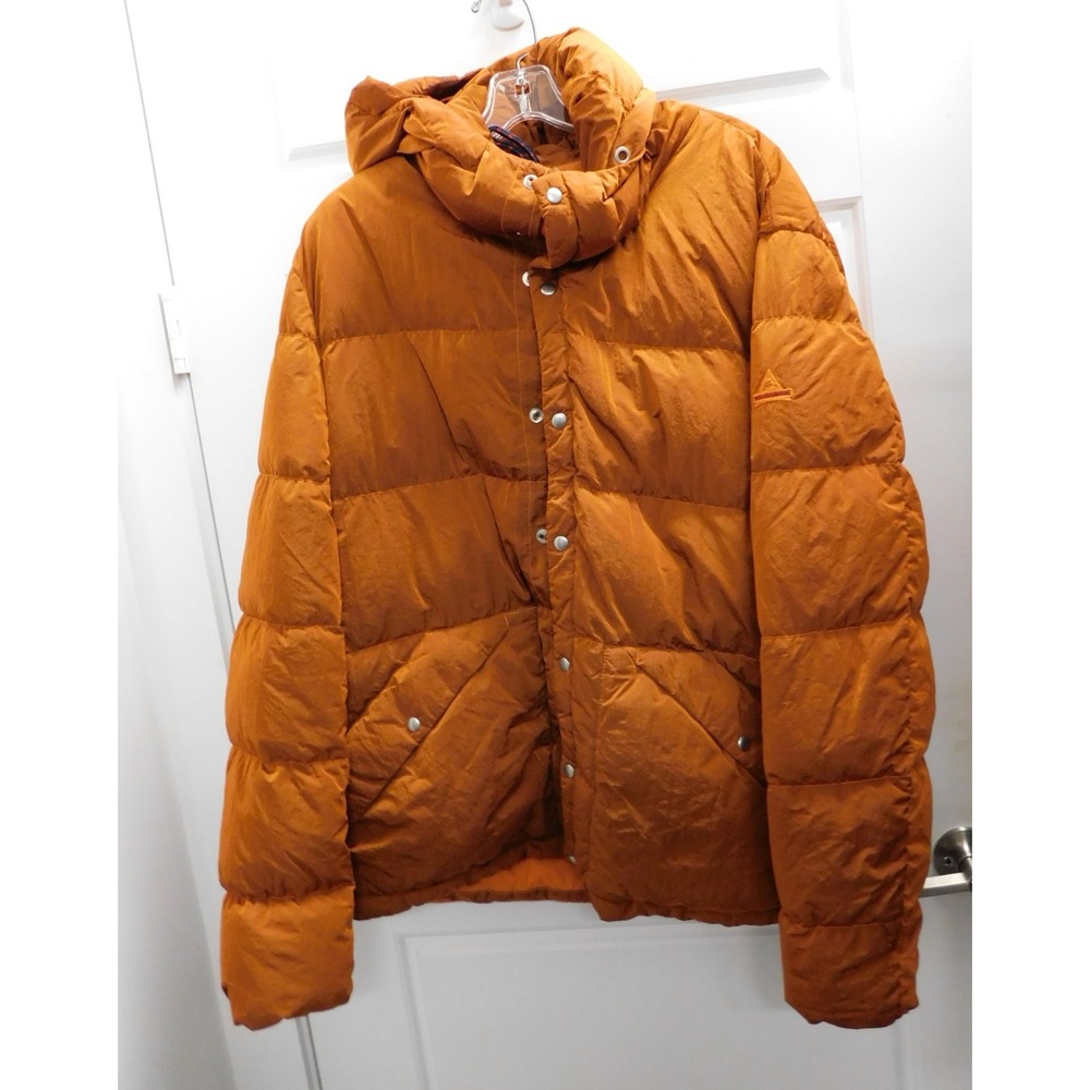 Holubar Deep Powder Down Jacket Mountain Parka Hooded Orange 20AI M119 sz L